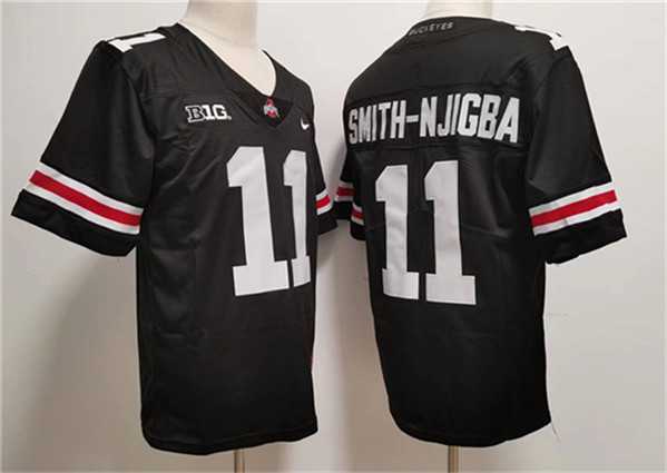 Mens Ohio State Buckeyes #11 Jaxon Smith-Njigba Black 2023 F.U.S.E. Limited Stitched Jersey